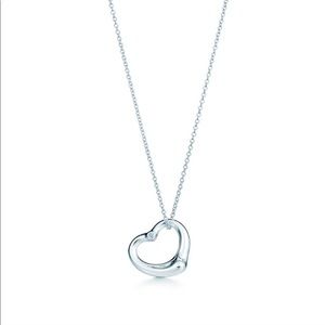 Elsa Peretti Sterling Silver Diamond Necklace